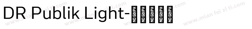 DR Publik Light字体转换